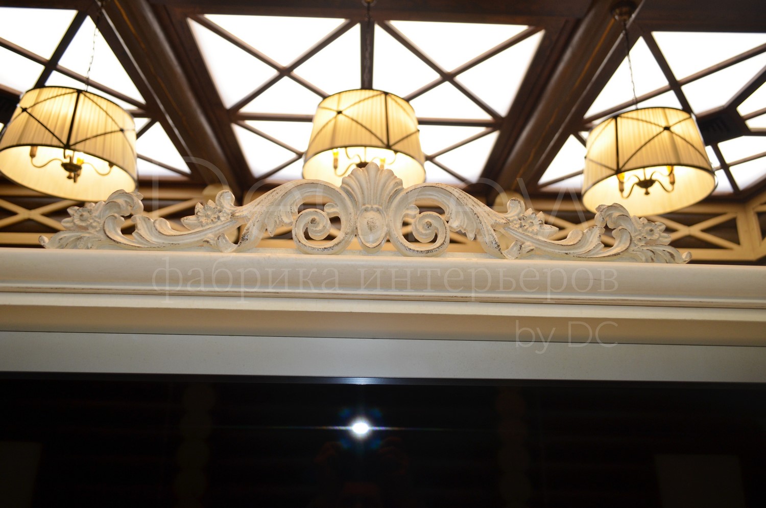 Изображение: Стеклянный кесонный потолок КП5