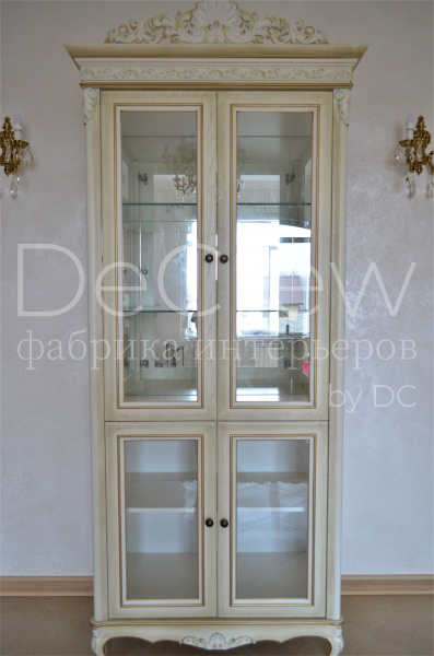 Изображение: Шкаф витрина для посуды 3
